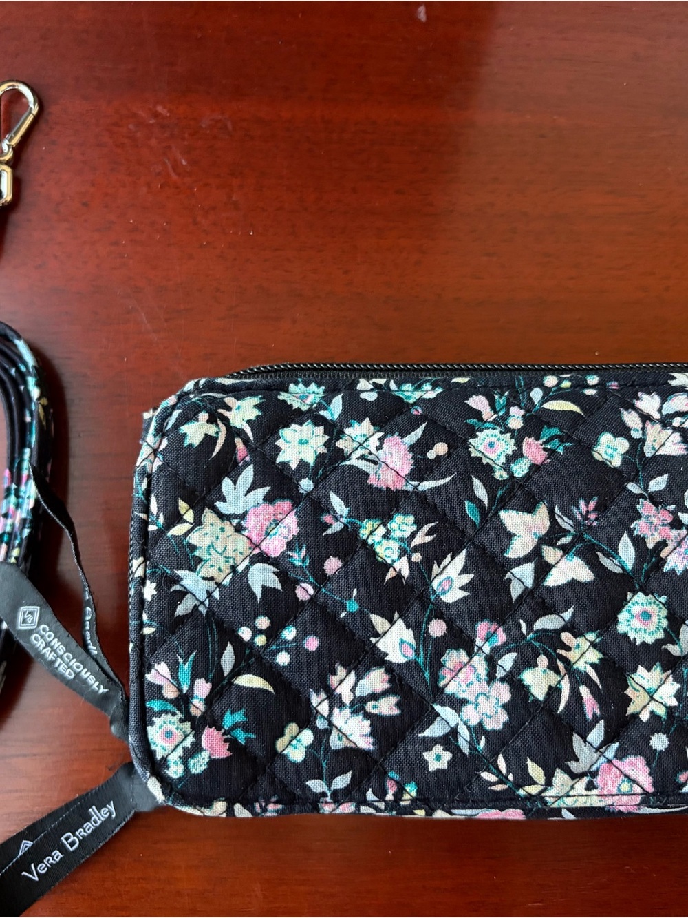 Vera Bradley Black Quilted All in One